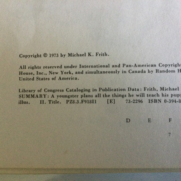 Vintage Kids Book I’ll Teach My Dog 100 Words - Picture 3 of 3